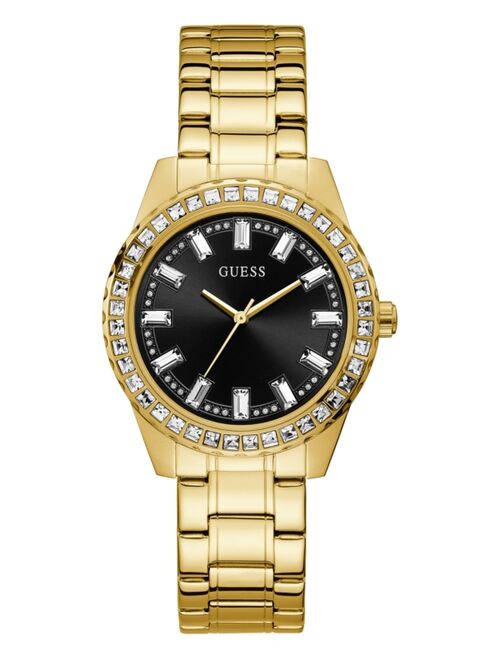 Guess Women's Gold-Tone Stainless Steel Bracelet Watch 38mm