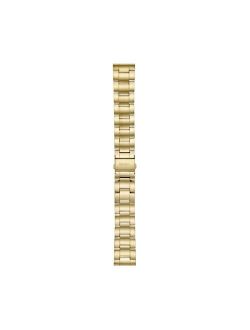 Men's 22mm Three-Row Gold-Tone Stainless Steel Watch Bracelet