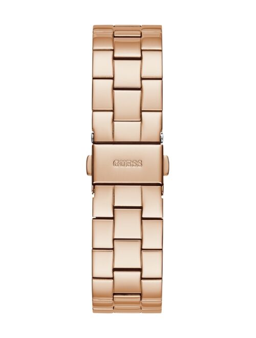 Guess Women's Rose Gold-Tone Stainless Steel Watch 38mm