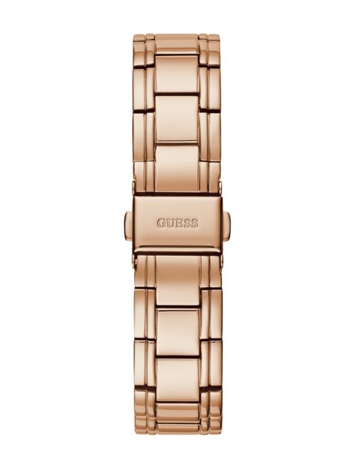 Guess Rose Gold-Tone Mother of Pearl Watch 36mm