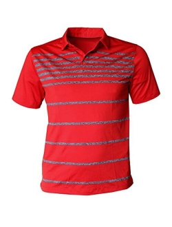 Men's CoolSwitch Performance Striped Polo Shirt