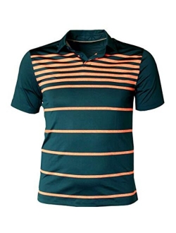 Men's CoolSwitch Performance Striped Polo Shirt