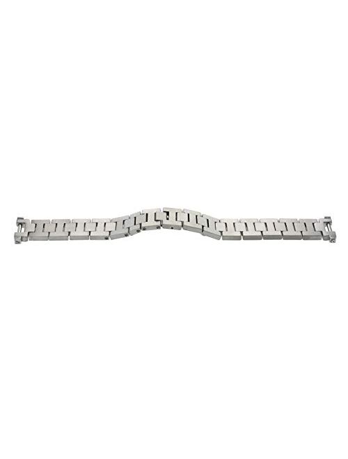 18mm Watch Band Compatible with 35mm Cartier Pasha Watch Solid Stainless Steel Brushed