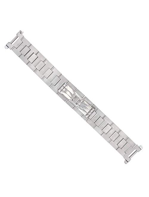 18mm Watch Band Compatible with 35mm Cartier Pasha Watch Solid Stainless Steel Brushed