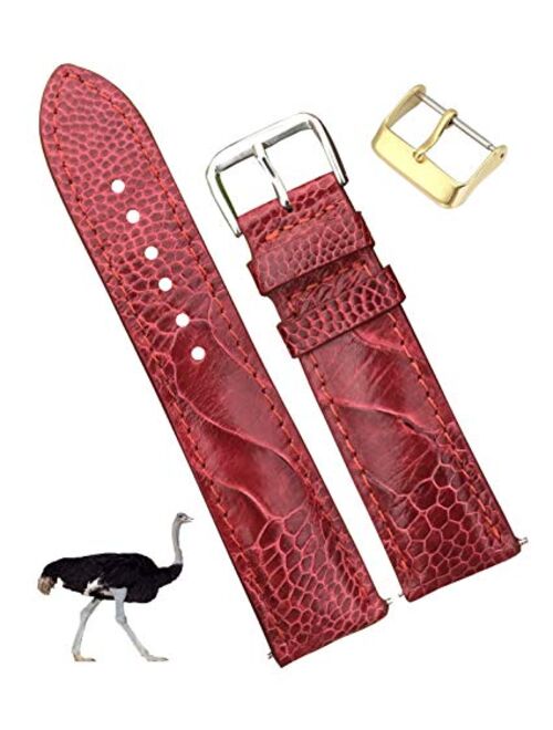 Crocodile Watch Strap Band Belly or Hornback Handmade by Vietnamese 18mm 19mm 20mm 21mm 22mm 24mm