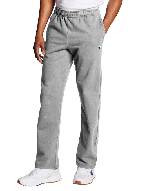 Champion Men's Powerblend Fleece Open Bottom Pants, up to Size 4XL