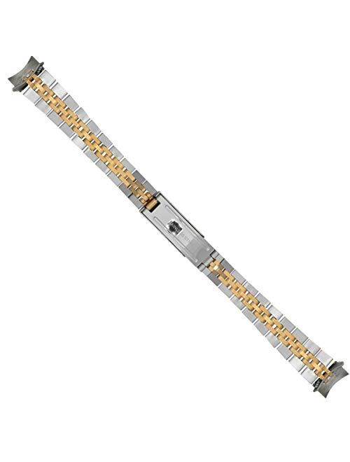 13mm Jubilee Watch Band Bracelet Compatible with Lady Rolex 6900 6917 69173 179173 Two Tone