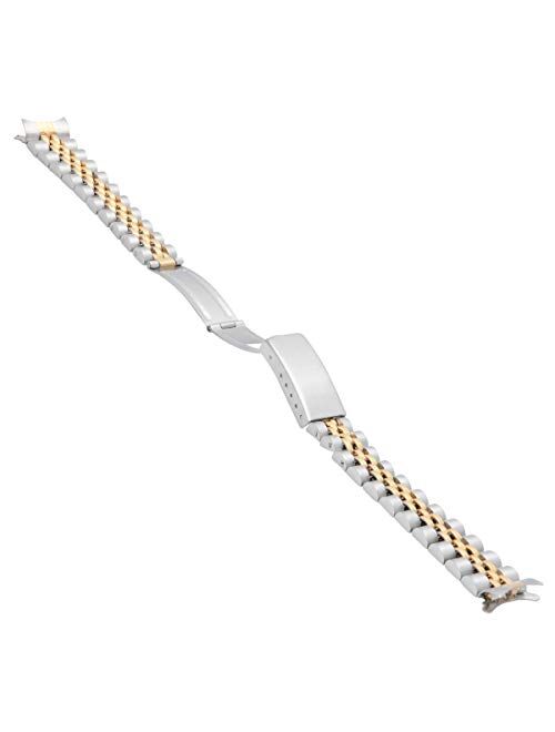 13mm Jubilee Watch Band Bracelet Compatible with Lady Rolex 6900 6917 69173 179173 Two Tone