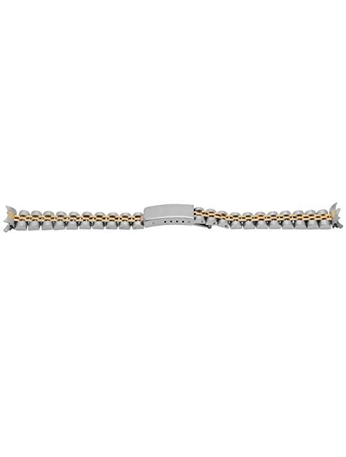 13mm Jubilee Watch Band Bracelet Compatible with Lady Rolex 6900 6917 69173 179173 Two Tone