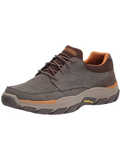 Skechers USA Men's Respected-Loleto Moc Toe Bungee Lace Shoes