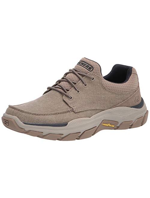 Skechers USA Men's Respected-Loleto Moc Toe Bungee Lace Shoes