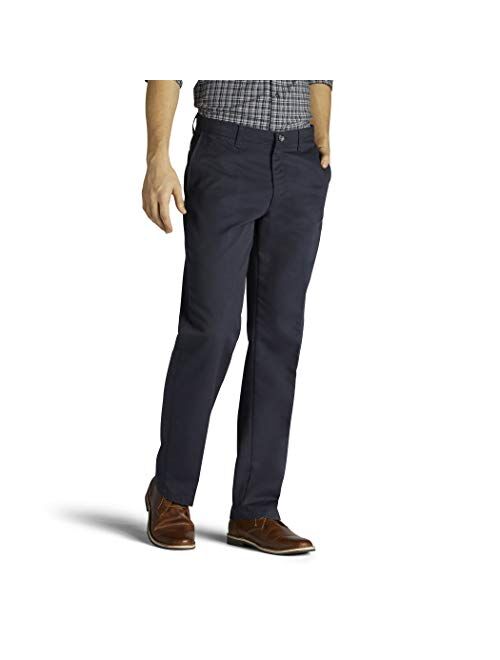 LEE Men's Big & Tall Total Freedom Stretch Relaxed Fit Flat Front Pant