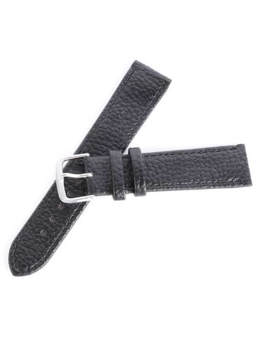 PU Leather Litchi Pattern Watch Band Strap, Women Replacement Wristband, Adjustable Strap for Men and Women, 8.3" Length Pin Buckled Watch Strap, Width 0.47/0.55/0.63/0.7