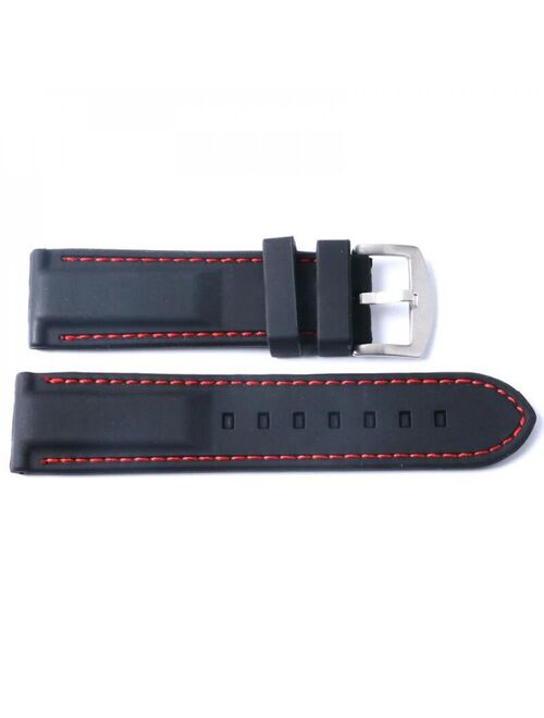 ZDMATHE Silicone Watch Band Wristwatch Strap 22mm 24mm Watches Bracelet Accessories Men Watchbands