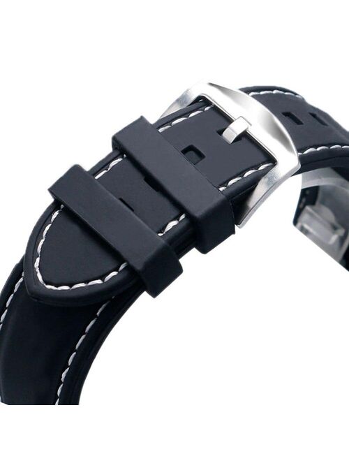 ZDMATHE Silicone Watch Band Wristwatch Strap 22mm 24mm Watches Bracelet Accessories Men Watchbands