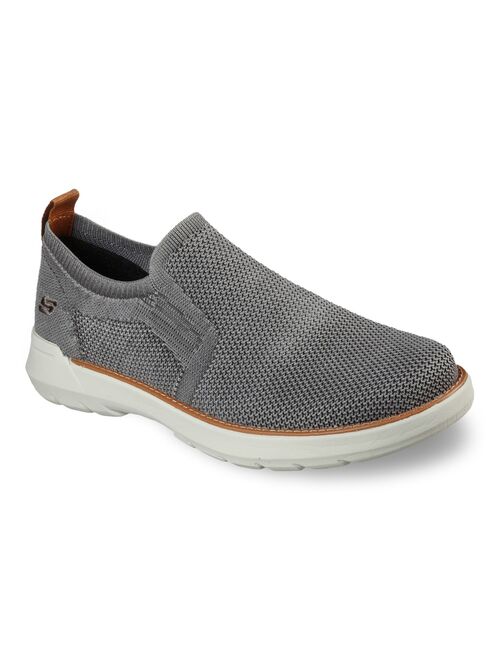 Skechers USA Men's Doveno-Oswyn Fly Rounded Toe Mesh Slip-On Shoes