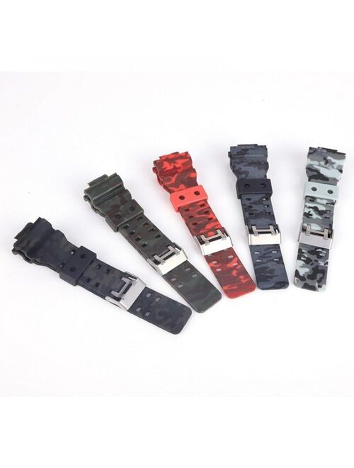 CUTELOVE Silicone Rubber Watchband Men Sports Diving Camouflage Strap For GA-110/100 Replace Electronic Wristwatch Belt Watch