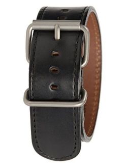 Bertucci 1" Montanaro Horween Apex Black Watch Band #B155M