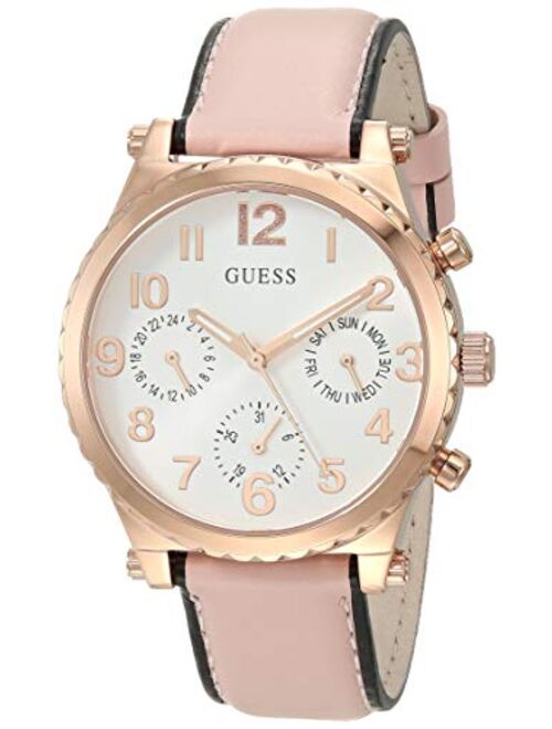 Guess 38MM Leather Strap Watch