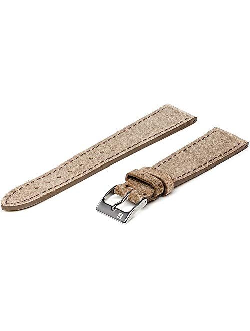 ColaReb 20mm Spoleto Stitching Swamp Leather Watch Strap