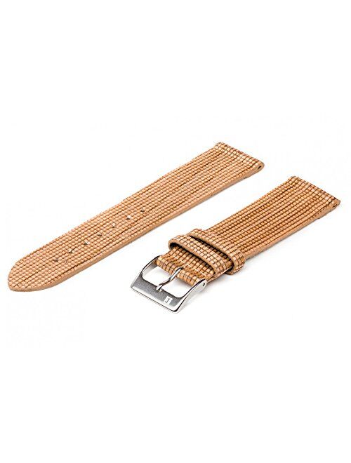 ColaReb 18mm Tan Wood Vegan Watch Strap