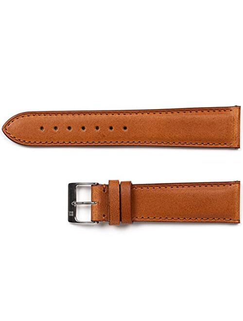 ColaReb 21mm Napoli Tan Full Grain Leather Watch Strap