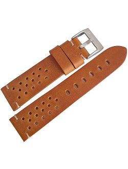 ColaReb 20mm Racing Tan Leather Watch Strap