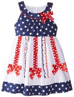 Little Girls' Knit Jaquard Print Cardigan Dress