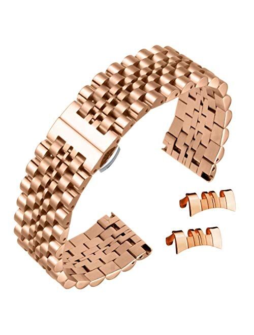 Multiple Ends Watch Wristband 316L Stainless Steel with Adjustable Links