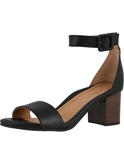 Women's Rosie Open Toe Heel - Ladies Ankle Strap Heeled Sandal with Concealed Orthotic Arch Support