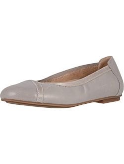 Women's Spark Caroll Ballet Flat - Ladies Dress Casual Shoes with Concealed Orthotic Arch Support Light Grey