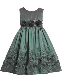 Girls Sleeveless Social Party Dress