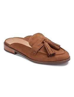 Women's Wise Reagan Mule with Tassels - Ladies Backless Slide with Concealed Orthotic Support