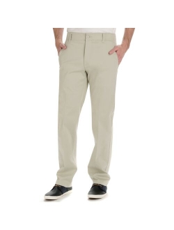 Performance Series Extreme Comfort Khaki Straight-Fit Flat-Front Pants