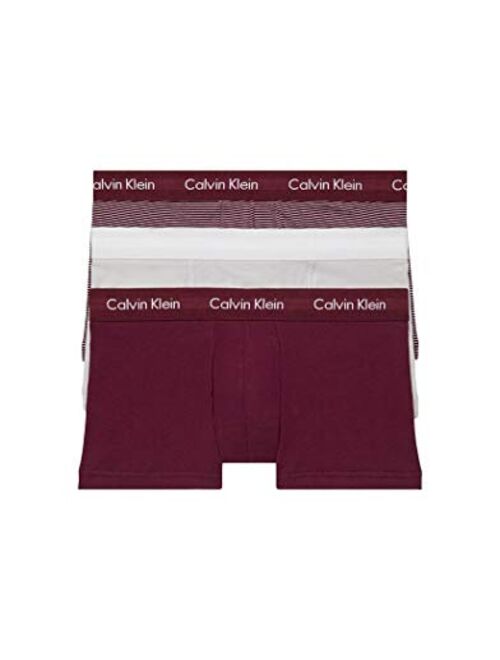 Calvin Klein Men's Cotton Stretch Multipack Low Rise Trunks