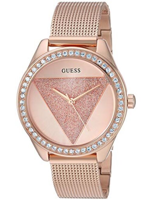 Guess 36MM Logo Glitz Dial Watch