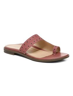 Women's Citrine Lupita Toe-Post Sandal - Supportive Ladies Slip on Sandals That Include Three-Zone Comfort with Orthotic Insole Arch Support,Medium Fit Sandals for