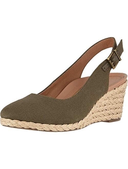 Women's Aruba Coralina Slingback Wedge - Espadrille Wedges with Concealed Orthotic Arch Support