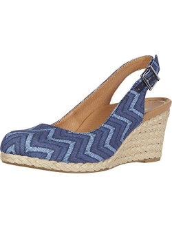Women's Aruba Coralina Slingback Wedge - Espadrille Wedges with Concealed Orthotic Arch Support