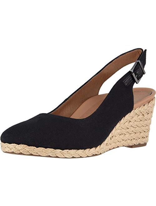 Vionic Women's Aruba Coralina Slingback Wedge - Espadrille Wedges with Concealed Orthotic Arch Support