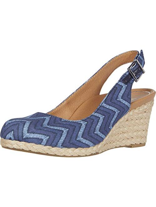 Vionic Women's Aruba Coralina Slingback Wedge - Espadrille Wedges with Concealed Orthotic Arch Support