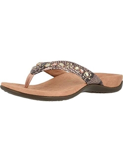 Women's Rest Lucia Flip-Flop - Rhinestone Toe-Post Sandals with Concealed Orthotic Arch Support