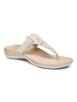 Women's Rest Wanda Toe Post Sandal- Ladies Sandals That Include Three-Zone Comfort with Orthotic Insole Arch Support