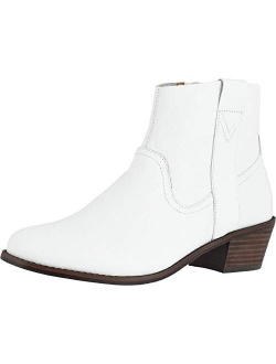 Women's Joy Roselyn Ankle Booties - Ladies Comfortable Western Walking Boots with Concealed Orthotic Arch Support