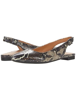 Women's Crystal Jade Flats - Slingback Pointed Flats with Concealed Orthotic Arch Support