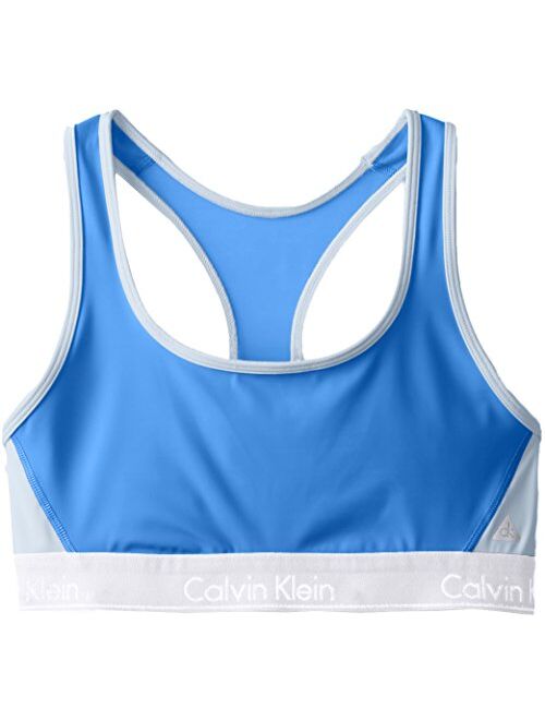 Calvin Klein Women's Flex Motion Medium Impact Racerback Sports Bra