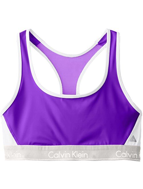 Calvin Klein Women's Flex Motion Medium Impact Racerback Sports Bra