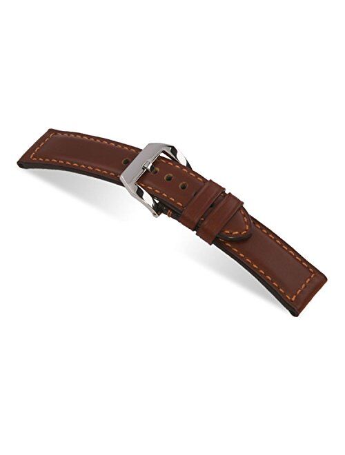 RIOS1931 Milano - Genuine Waterproof Leather Watch Band with Attached Pre-v Buckle for Panerai Watches 115x75