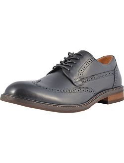 Mens Bowery Bruno Oxford Shoes Leather Shoes for Men with Concealed Orthotic Support