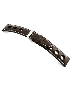 RIOS1931 Kaluga - Genuine Russian Leather Watch Band with Racing Holes 114x82